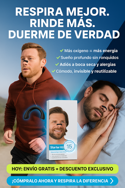 🏃♂️ Dilatador Nasal Runner – Respira libre, rinde más
